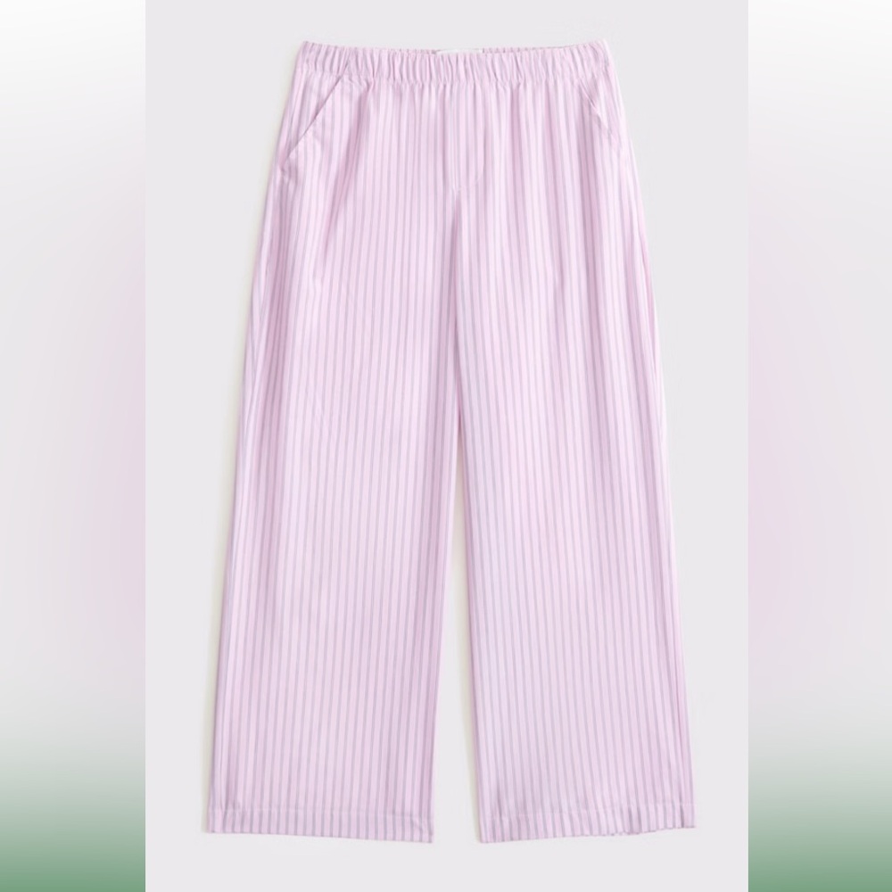 NWT Abercrombie Kids Pink Striped Pajama Bottoms Size 13/14